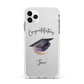 Congratulations Graduate Custom Apple iPhone 11 Pro Max in Silver with White Impact Case