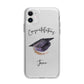 Congratulations Graduate Custom Apple iPhone 11 in White with Bumper Case