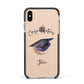 Congratulations Graduate Custom Apple iPhone Xs Max Impact Case Black Edge on Gold Phone