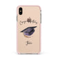 Congratulations Graduate Custom Apple iPhone Xs Max Impact Case Pink Edge on Gold Phone