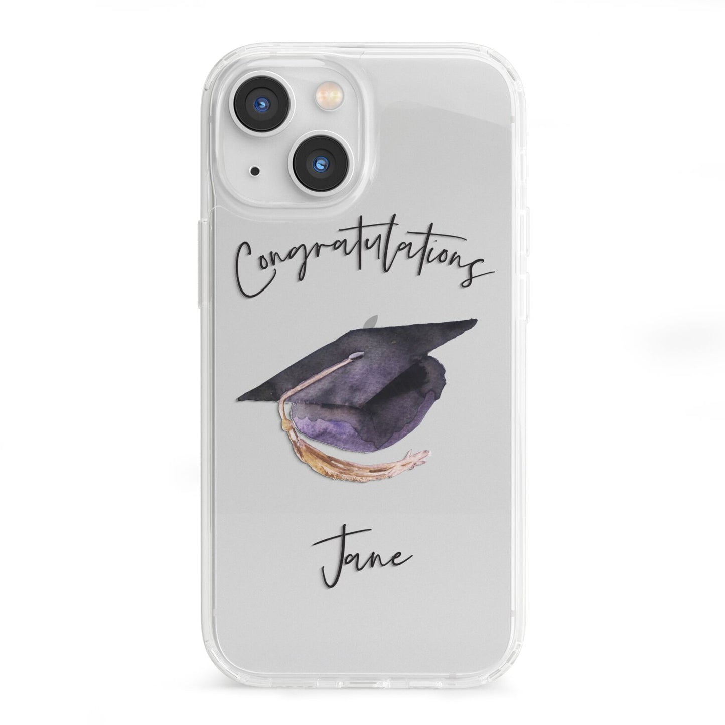 Congratulations Graduate Custom iPhone 13 Mini Clear Bumper Case