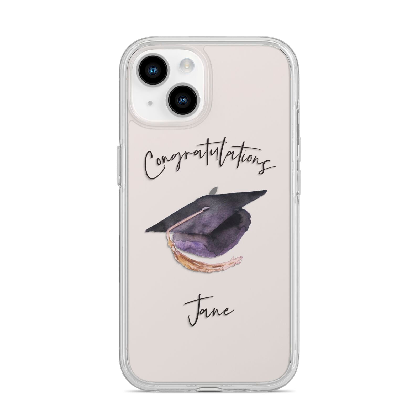 Congratulations Graduate Custom iPhone 14 Clear Tough Case Starlight