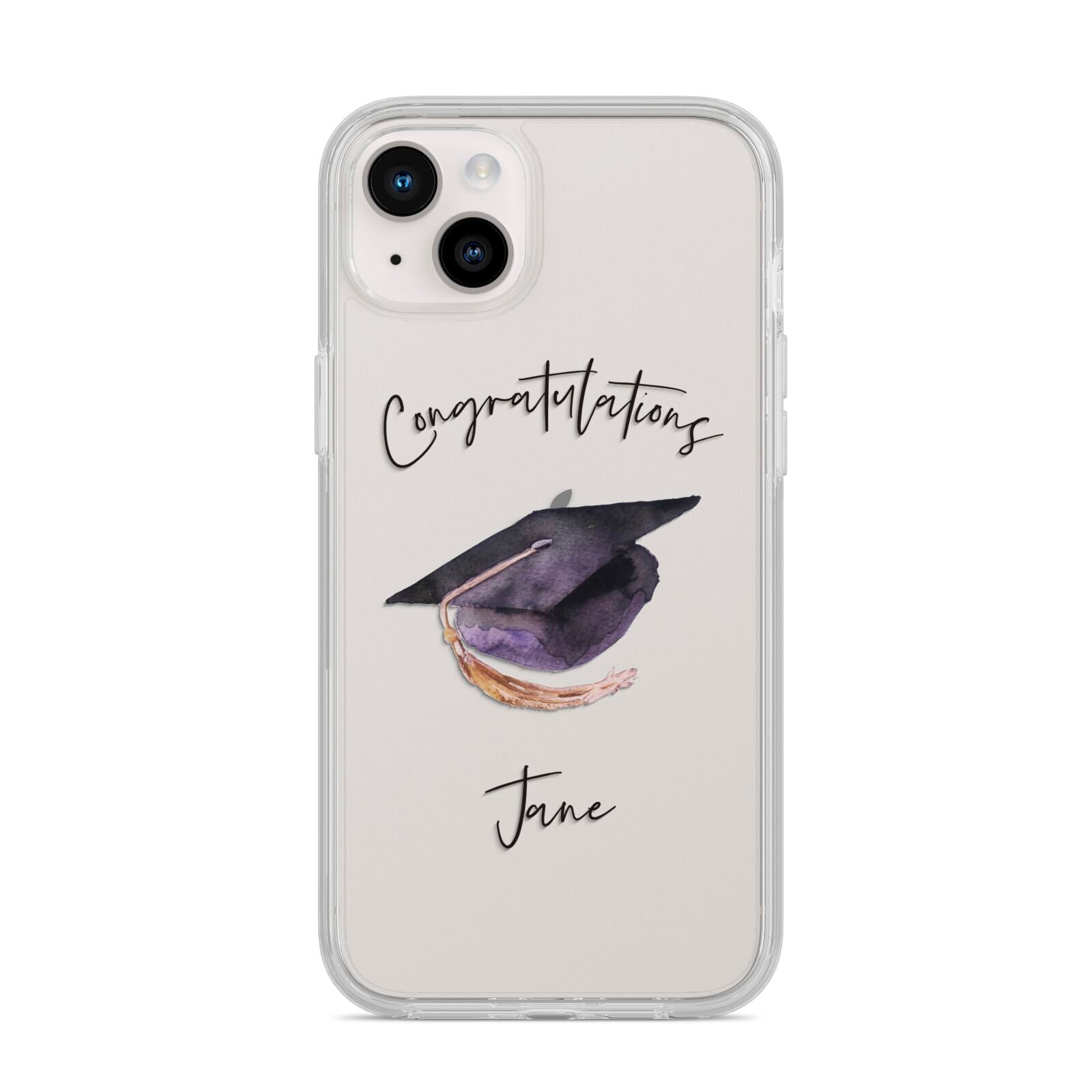 Congratulations Graduate Custom iPhone 14 Plus Clear Tough Case Starlight