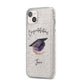 Congratulations Graduate Custom iPhone 14 Plus Glitter Tough Case Starlight Angled Image