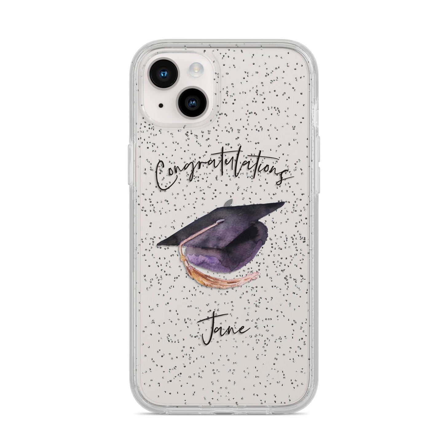 Congratulations Graduate Custom iPhone 14 Plus Glitter Tough Case Starlight