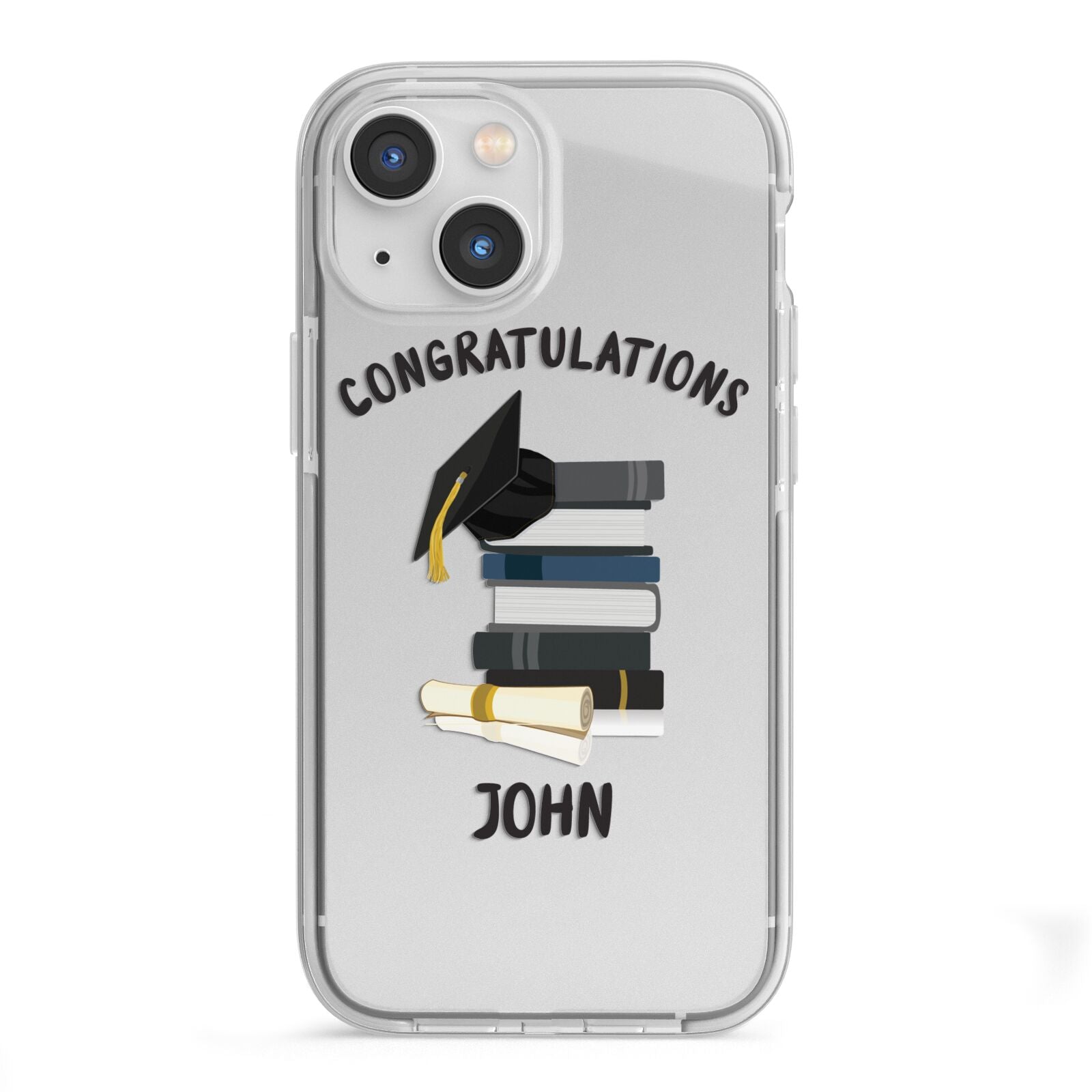 Congratulations Graduate iPhone 13 Mini TPU Impact Case with White Edges