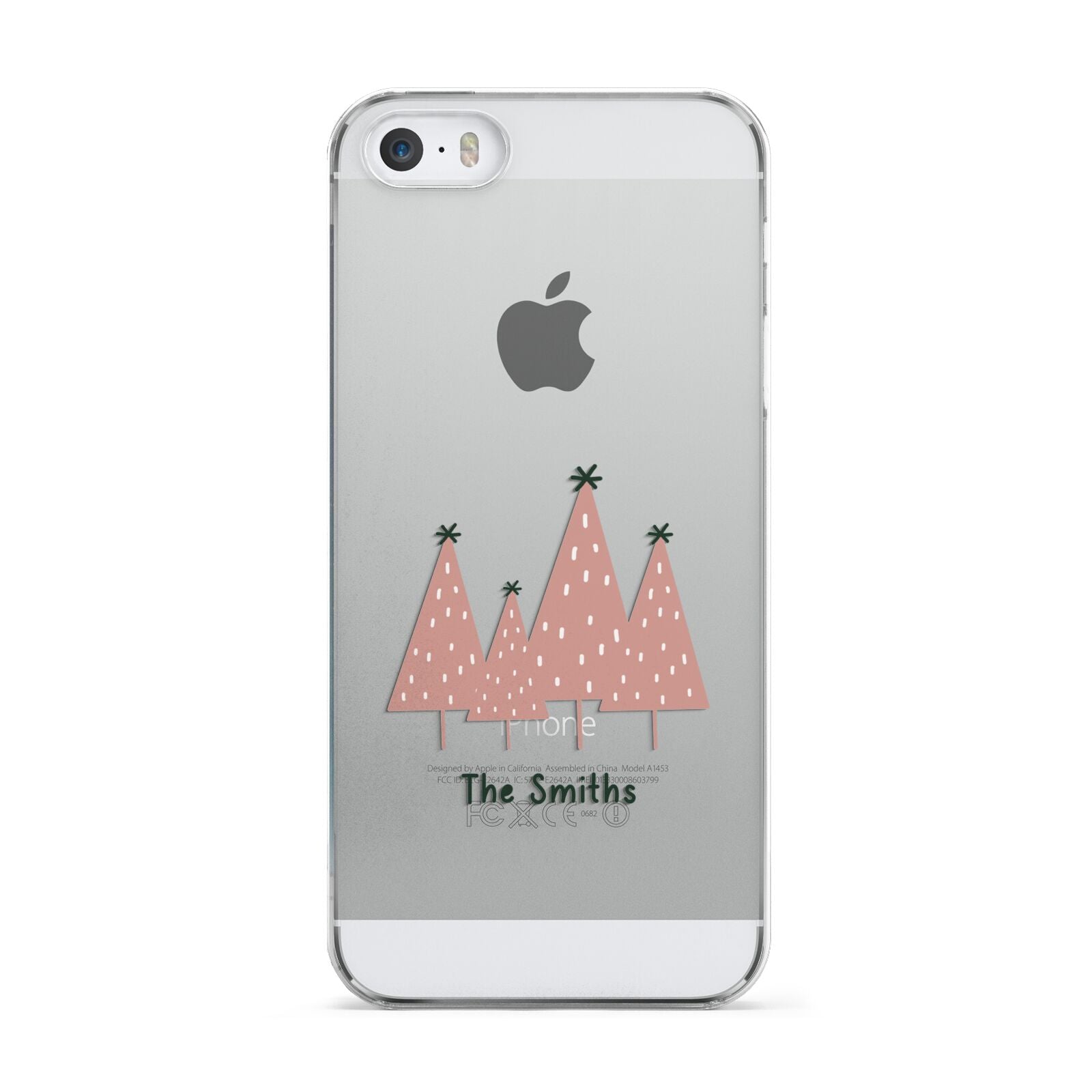 Contemporary Christmas Personalised Apple iPhone 5 Case