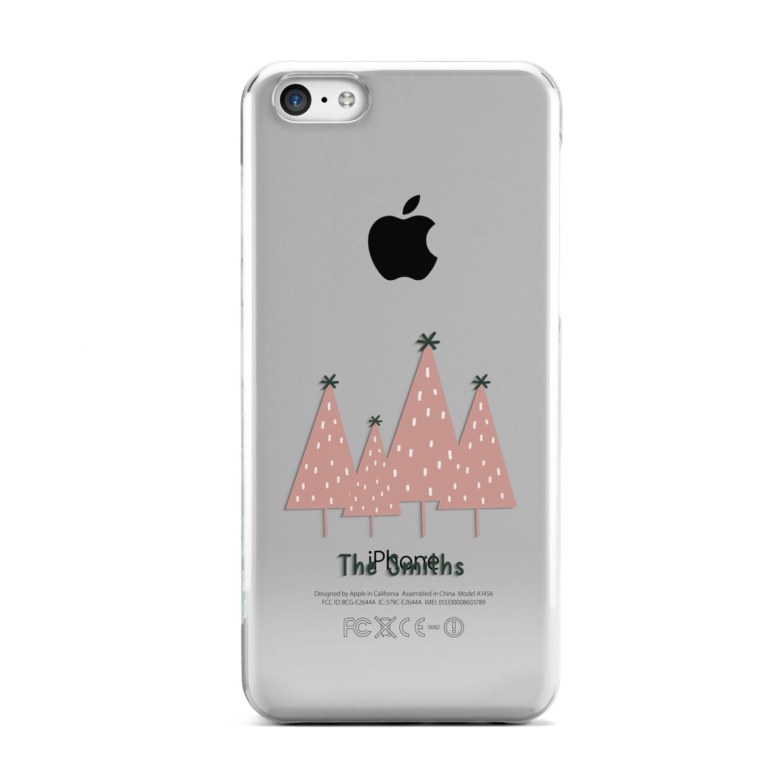 Contemporary Christmas Personalised Apple iPhone 5c Case