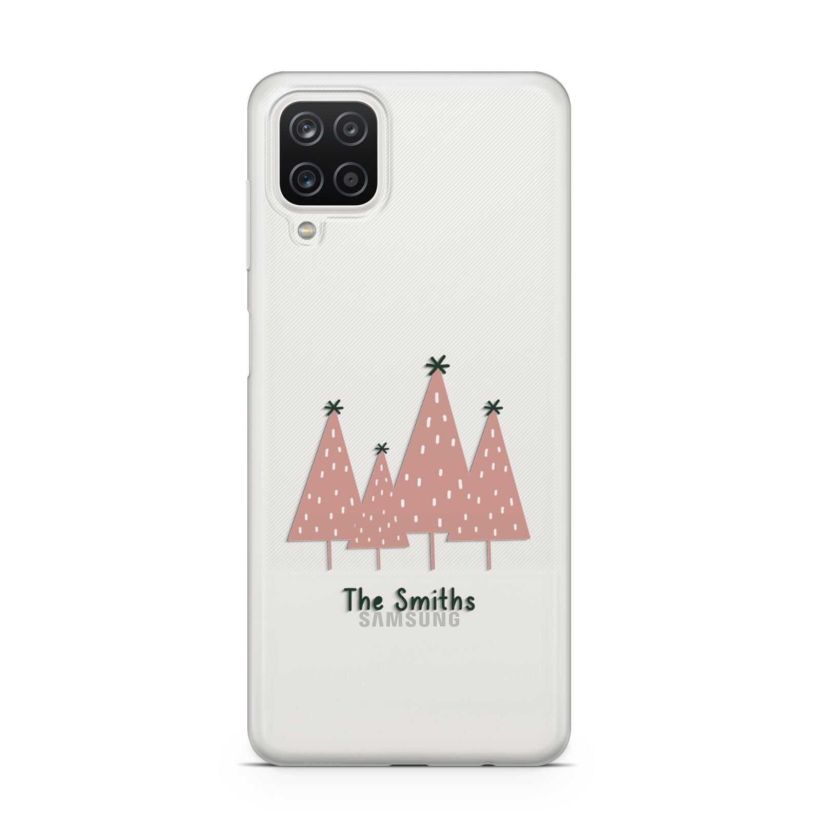 Contemporary Christmas Personalised Samsung A12 Case