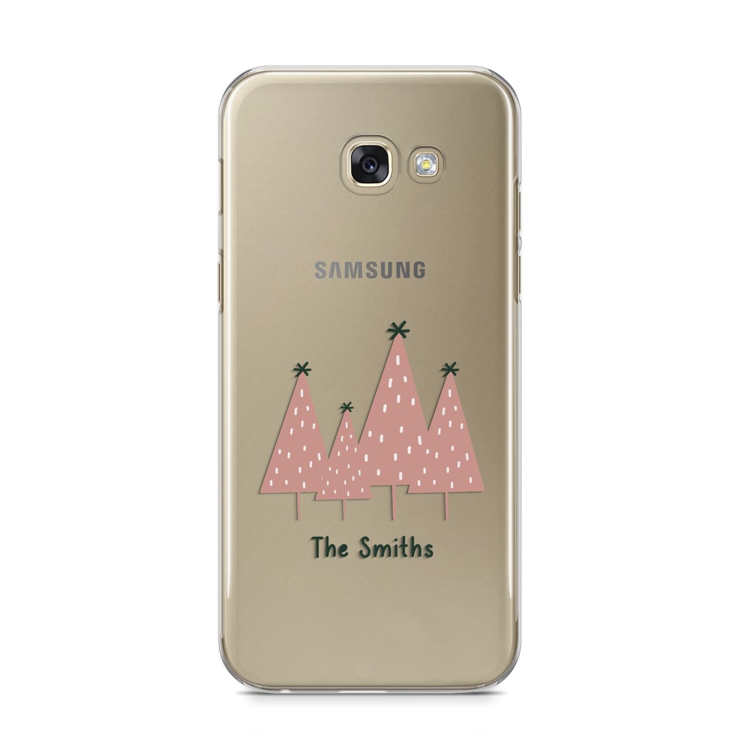 Contemporary Christmas Personalised Samsung Galaxy A5 2017 Case on gold phone