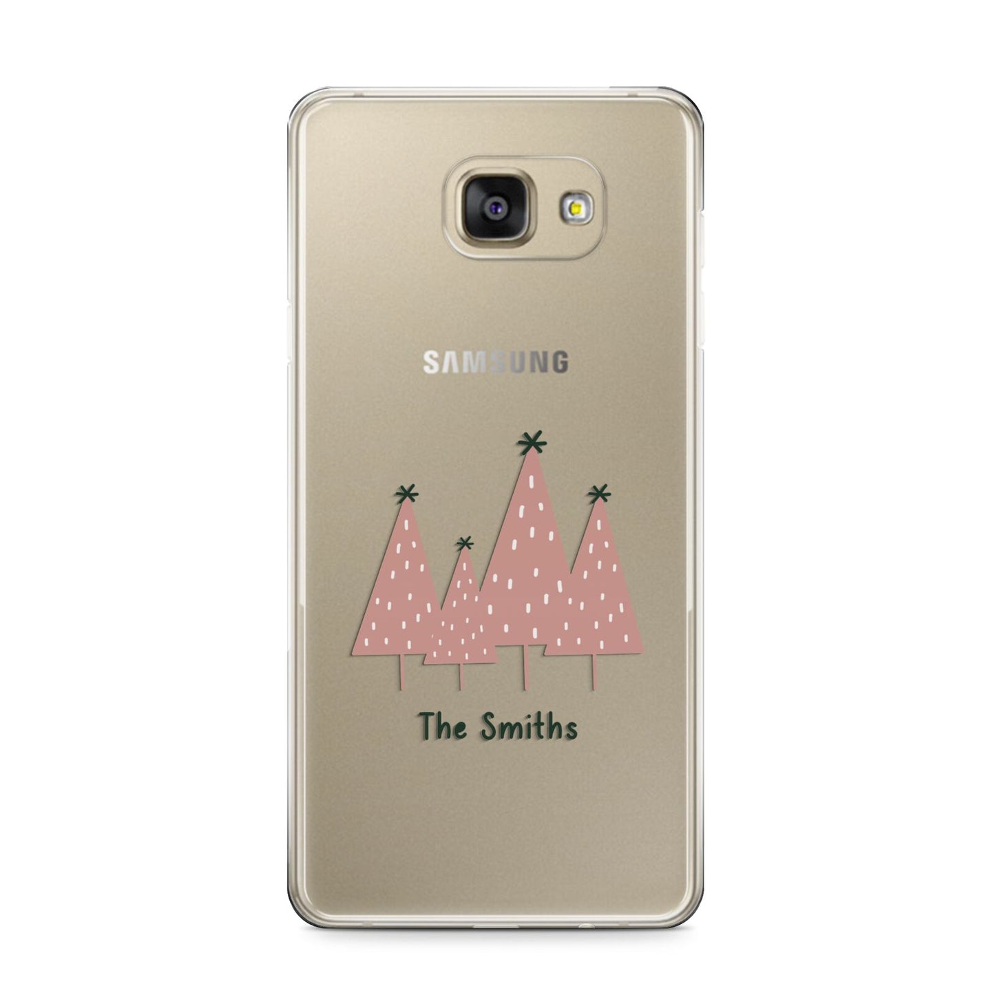 Contemporary Christmas Personalised Samsung Galaxy A9 2016 Case on gold phone