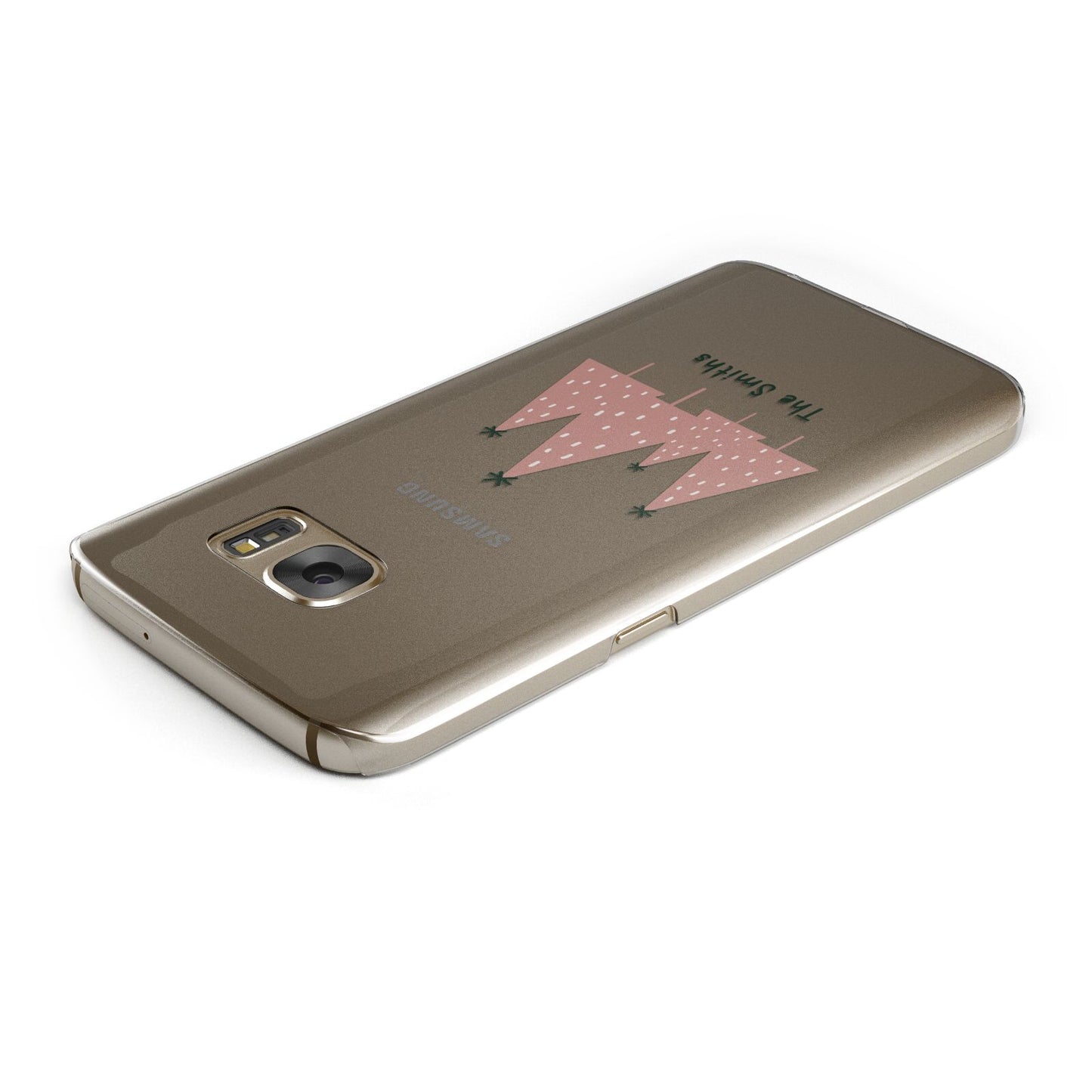 Contemporary Christmas Personalised Samsung Galaxy Case Top Cutout