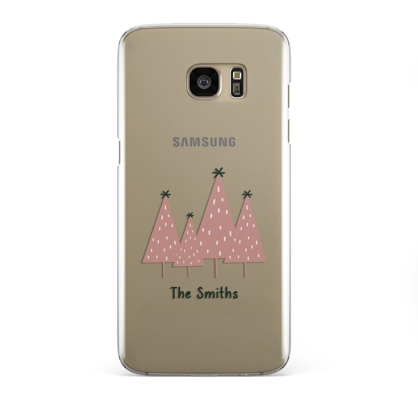 Contemporary Christmas Personalised Samsung Galaxy S7 Edge Case