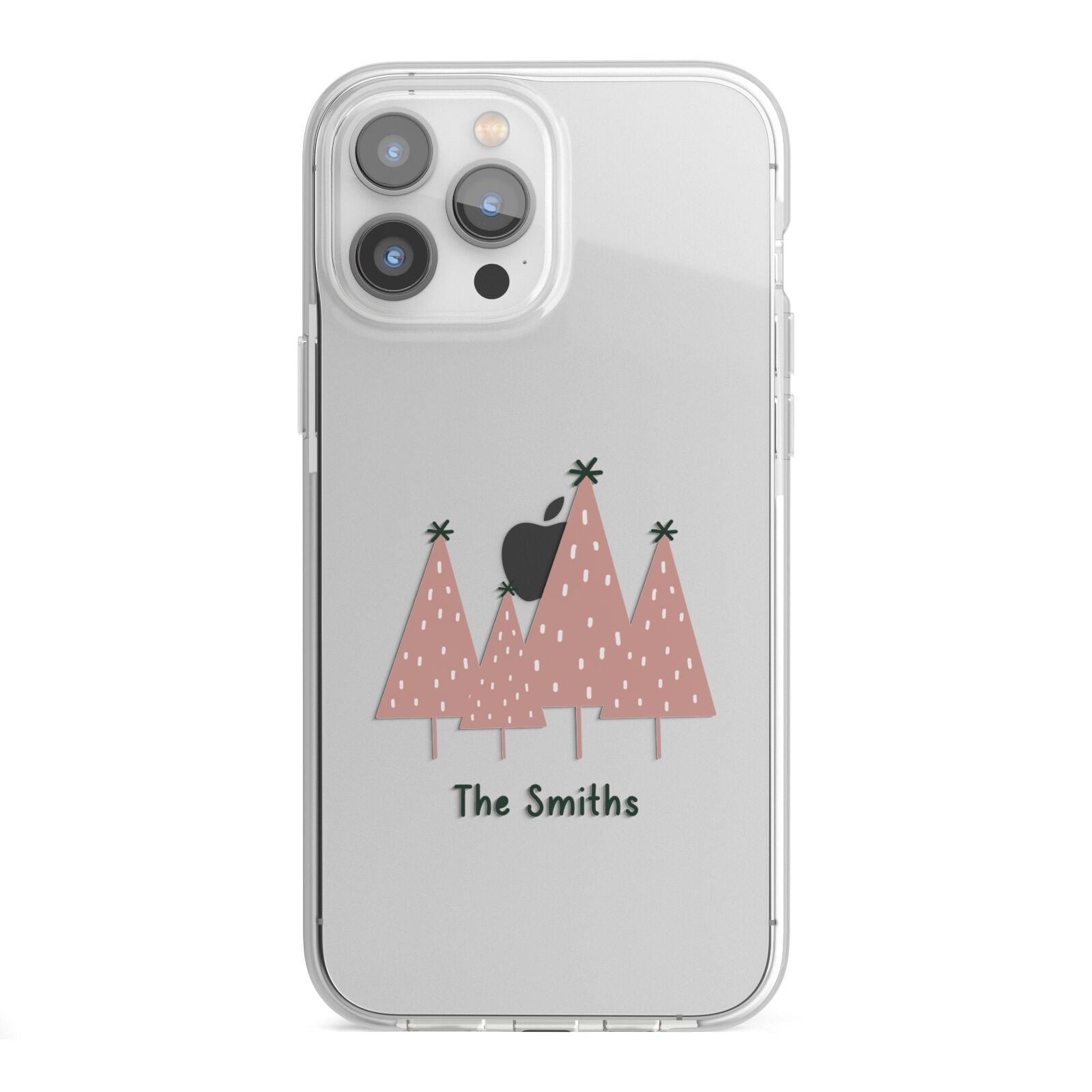 Contemporary Christmas Personalised iPhone 13 Pro Max TPU Impact Case with White Edges