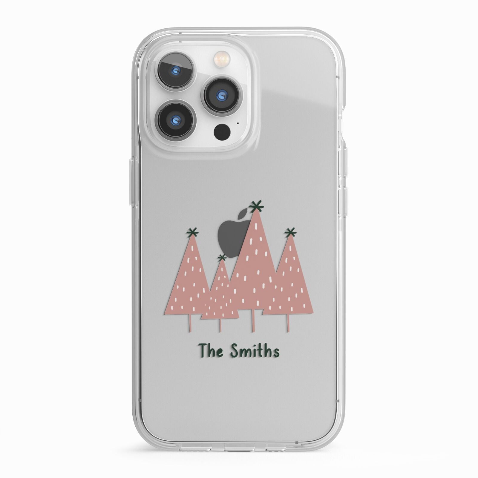 Contemporary Christmas Personalised iPhone 13 Pro TPU Impact Case with White Edges