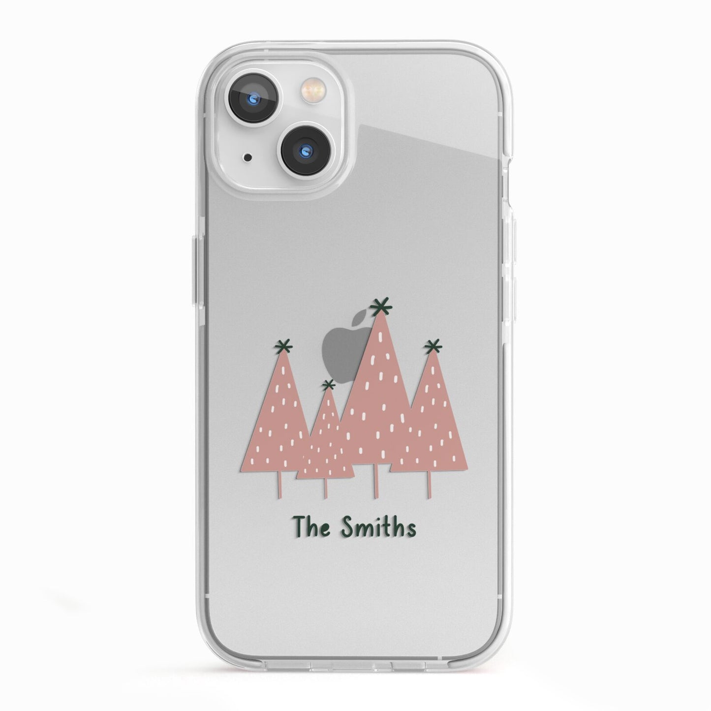 Contemporary Christmas Personalised iPhone 13 TPU Impact Case with White Edges