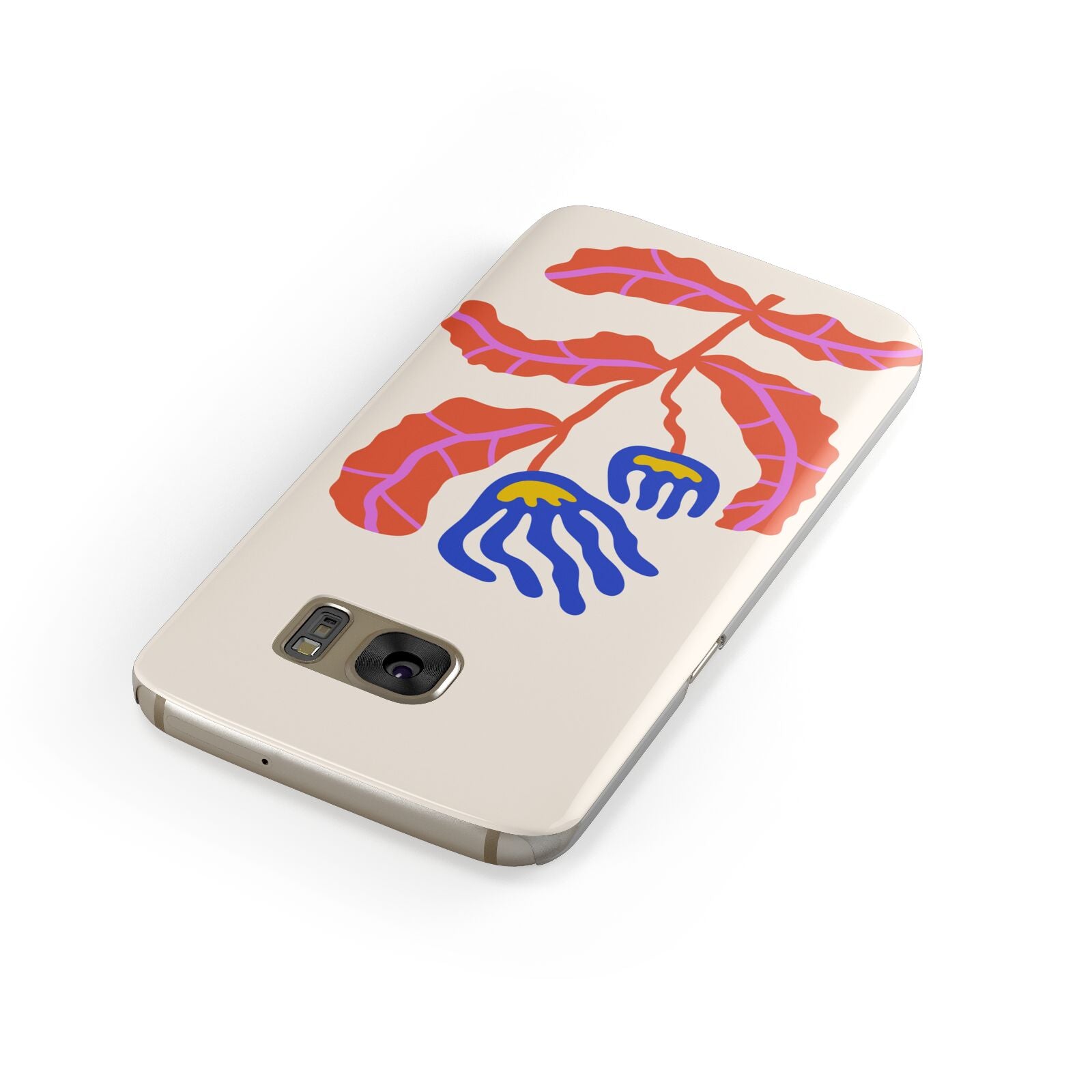 Contemporary Floral Samsung Galaxy Case Front Close Up