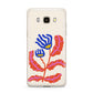 Contemporary Floral Samsung Galaxy J7 2016 Case on gold phone