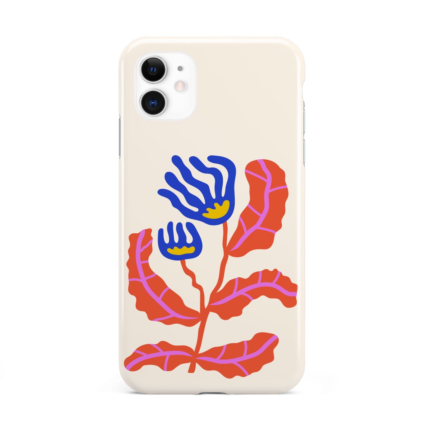 Contemporary Floral iPhone 11 3D Tough Case