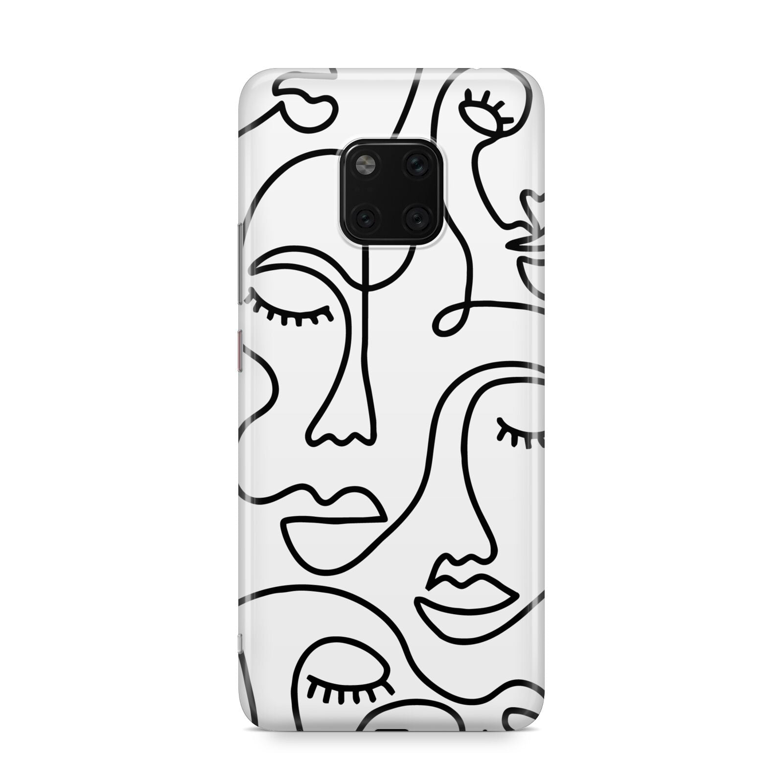 Continuous Abstract Face Huawei Mate 20 Pro Phone Case