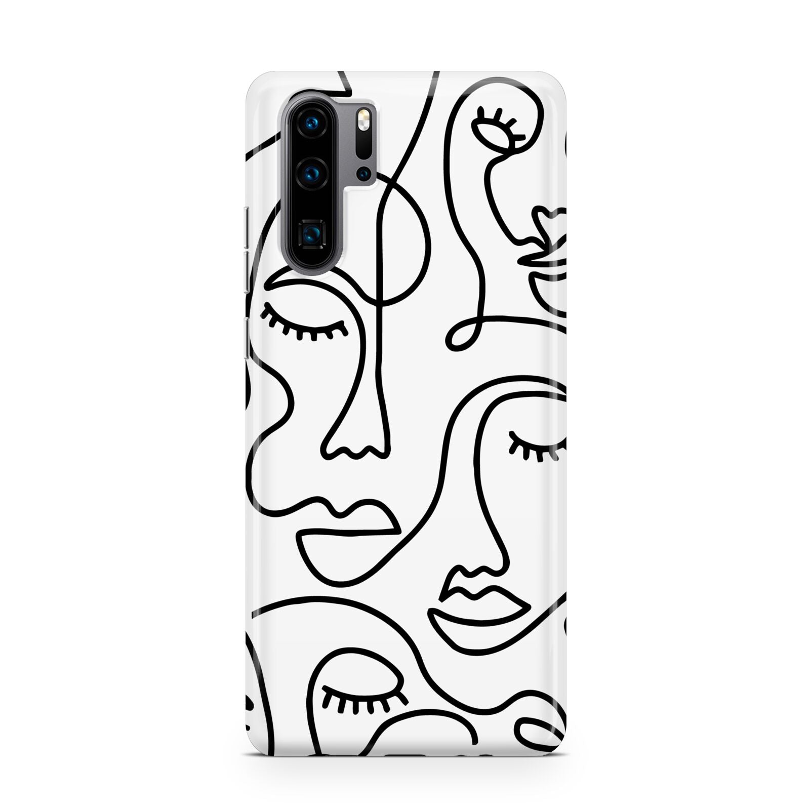 Continuous Abstract Face Huawei P30 Pro Phone Case