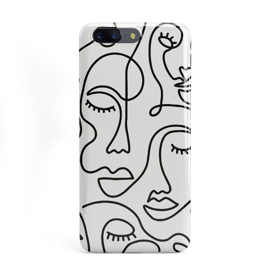 Continuous Abstract Face OnePlus Case