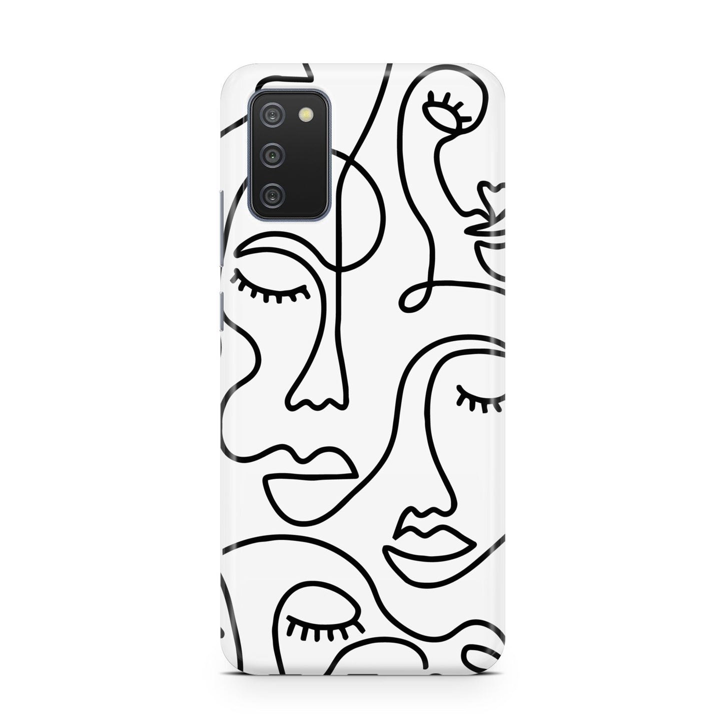 Continuous Abstract Face Samsung A02s Case