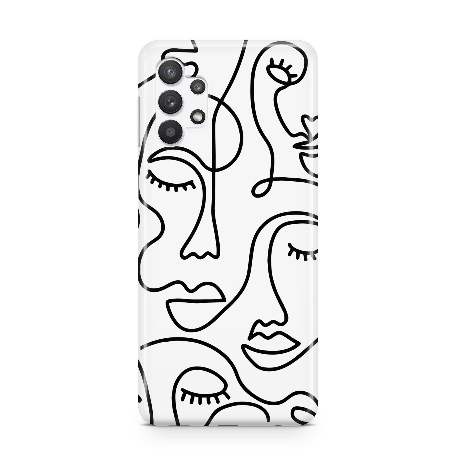 Continuous Abstract Face Samsung A32 5G Case