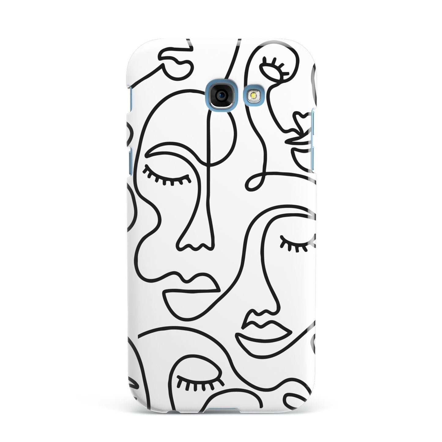 Continuous Abstract Face Samsung Galaxy A7 2017 Case