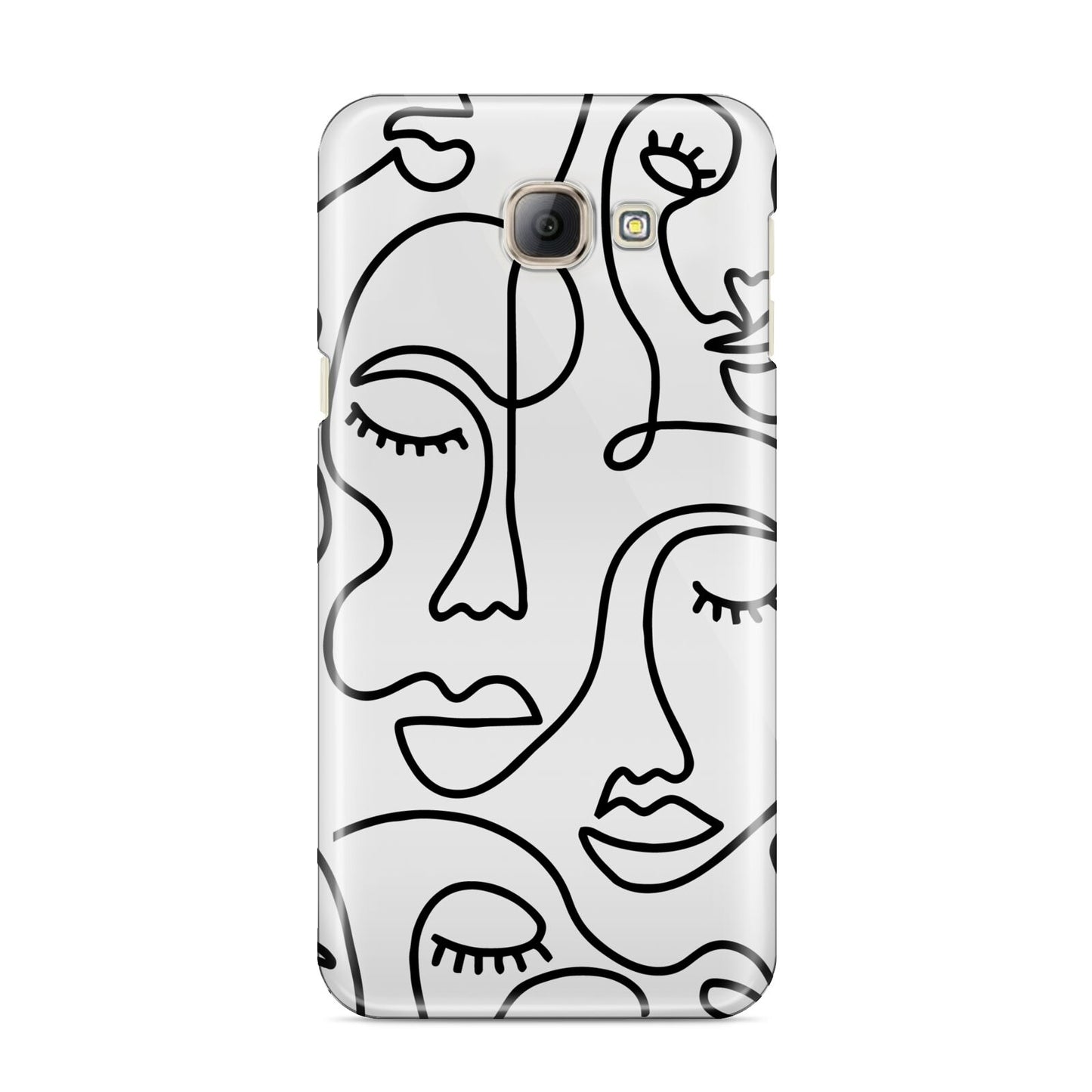 Continuous Abstract Face Samsung Galaxy A8 2016 Case