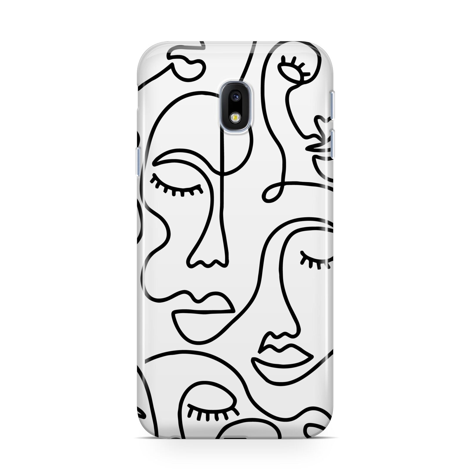 Continuous Abstract Face Samsung Galaxy J3 2017 Case