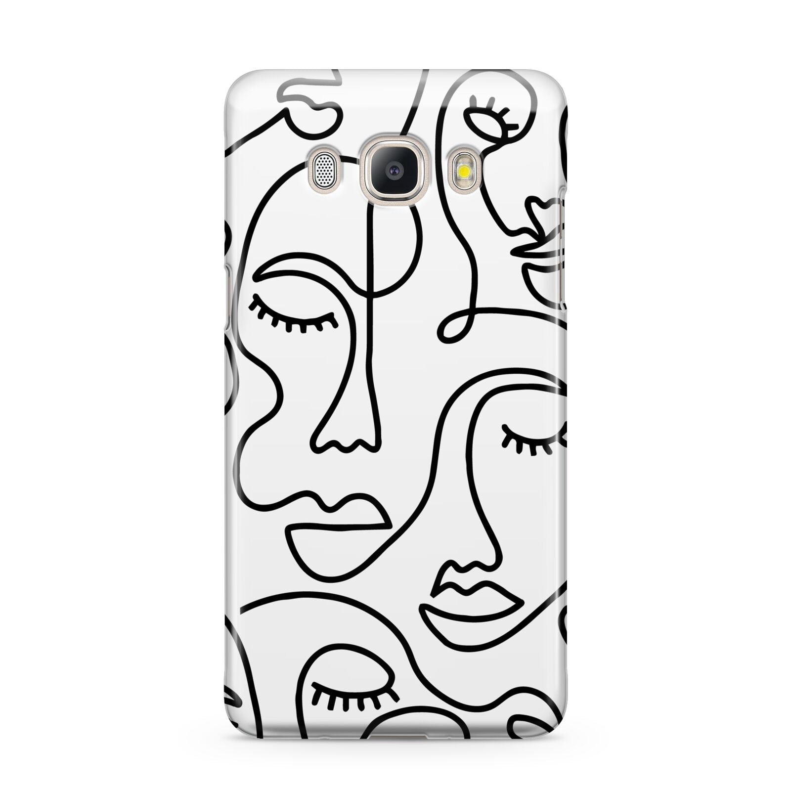 Continuous Abstract Face Samsung Galaxy J5 2016 Case