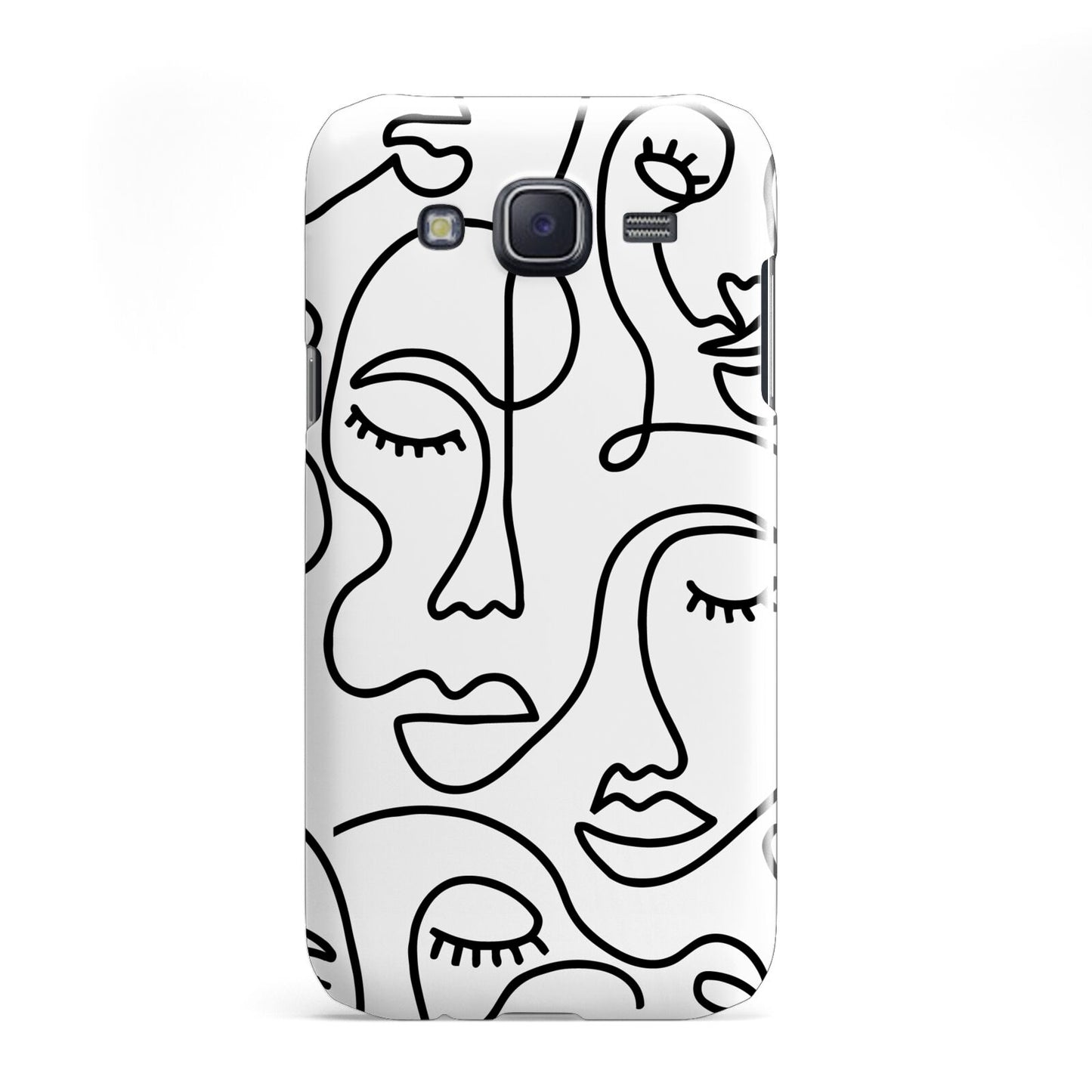 Continuous Abstract Face Samsung Galaxy J5 Case