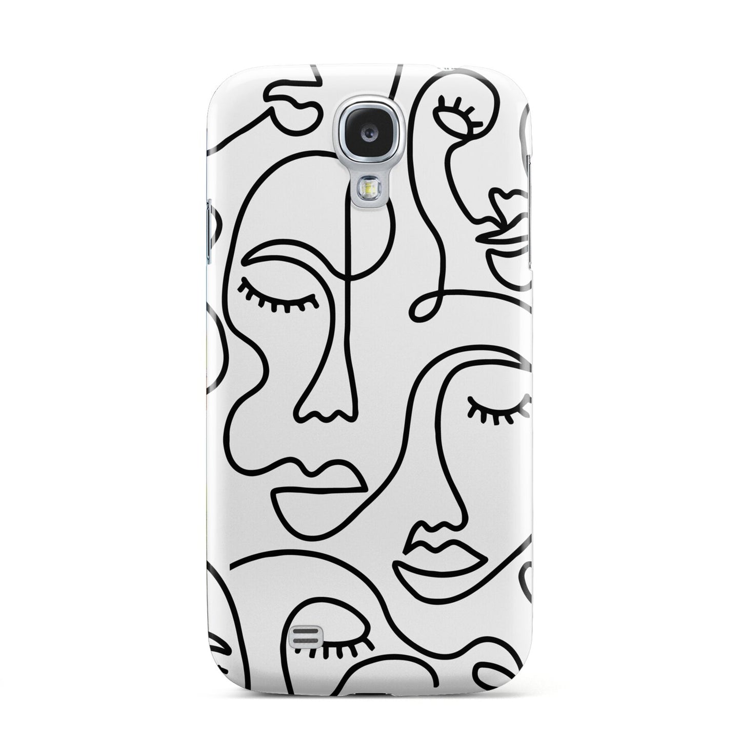 Continuous Abstract Face Samsung Galaxy S4 Case