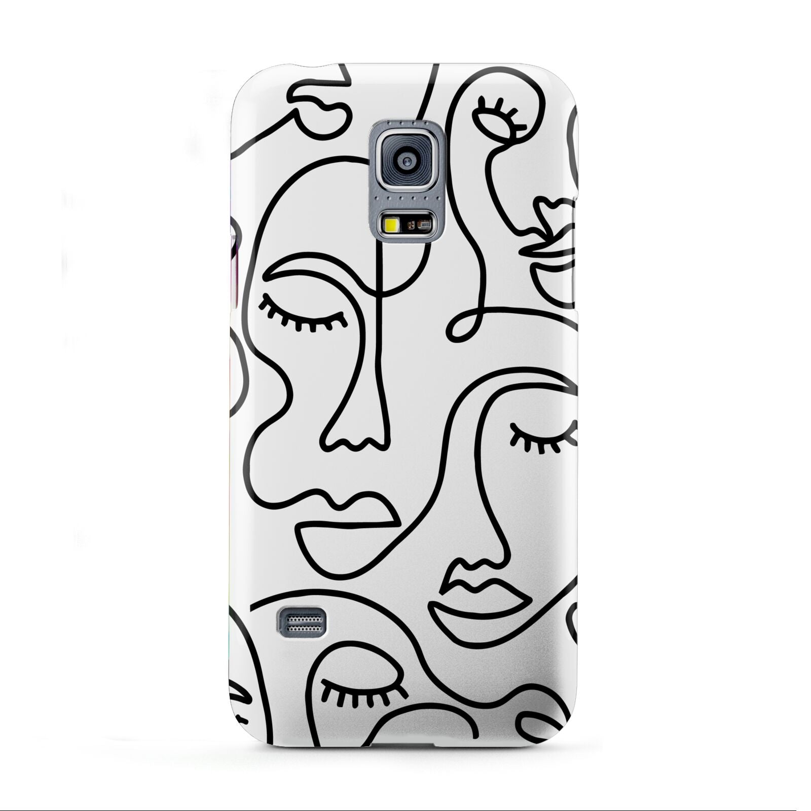 Continuous Abstract Face Samsung Galaxy S5 Mini Case