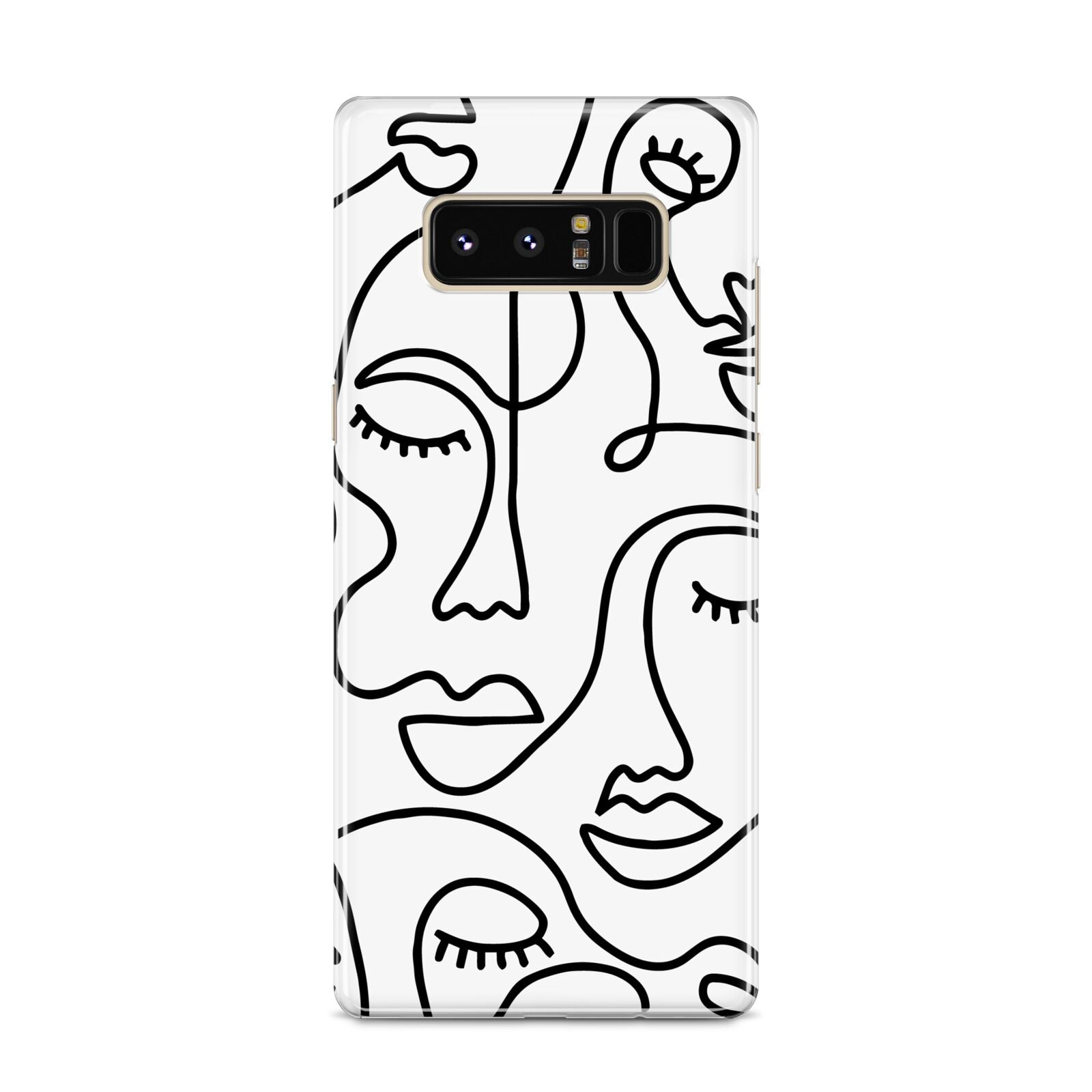 Continuous Abstract Face Samsung Galaxy S8 Case