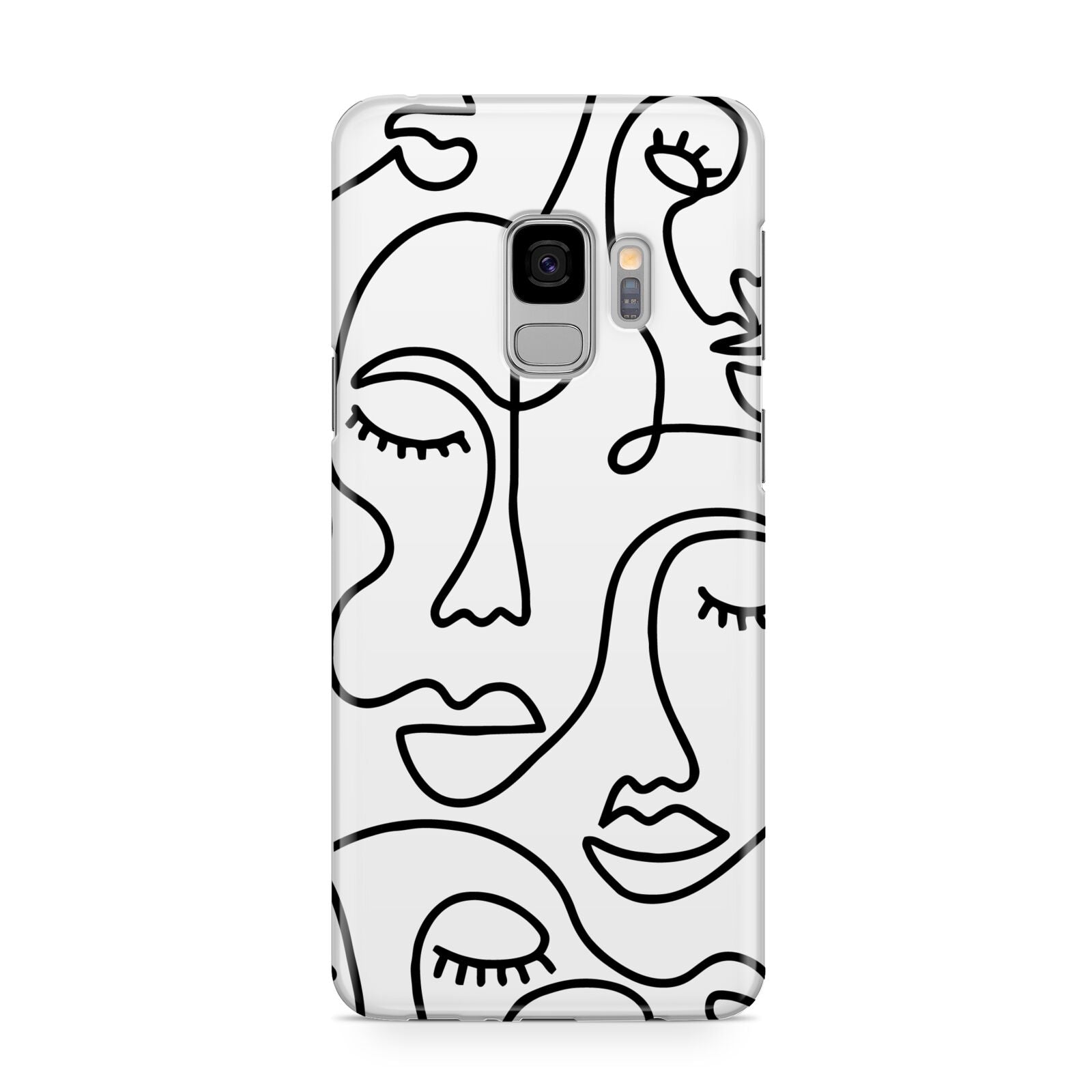 Continuous Abstract Face Samsung Galaxy S9 Case