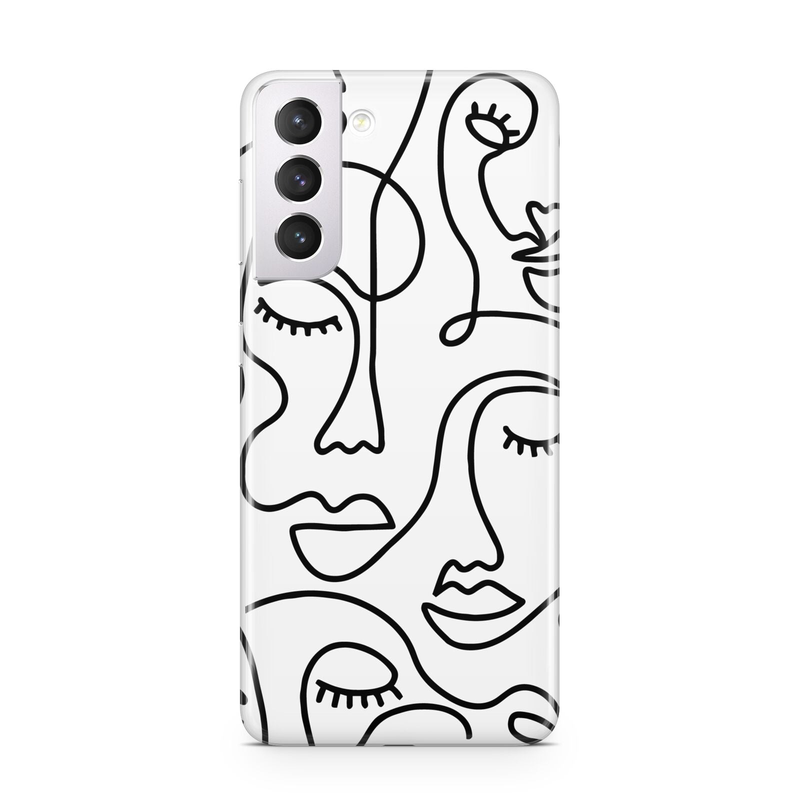 Continuous Abstract Face Samsung S21 Case