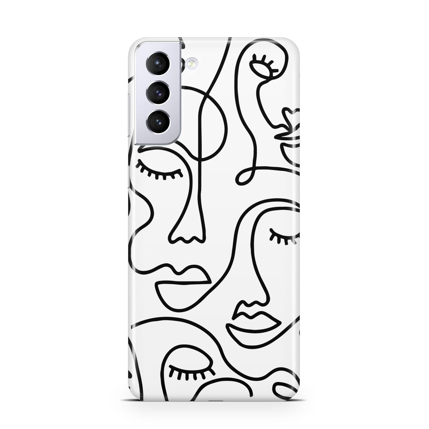 Continuous Abstract Face Samsung S21 Plus Case