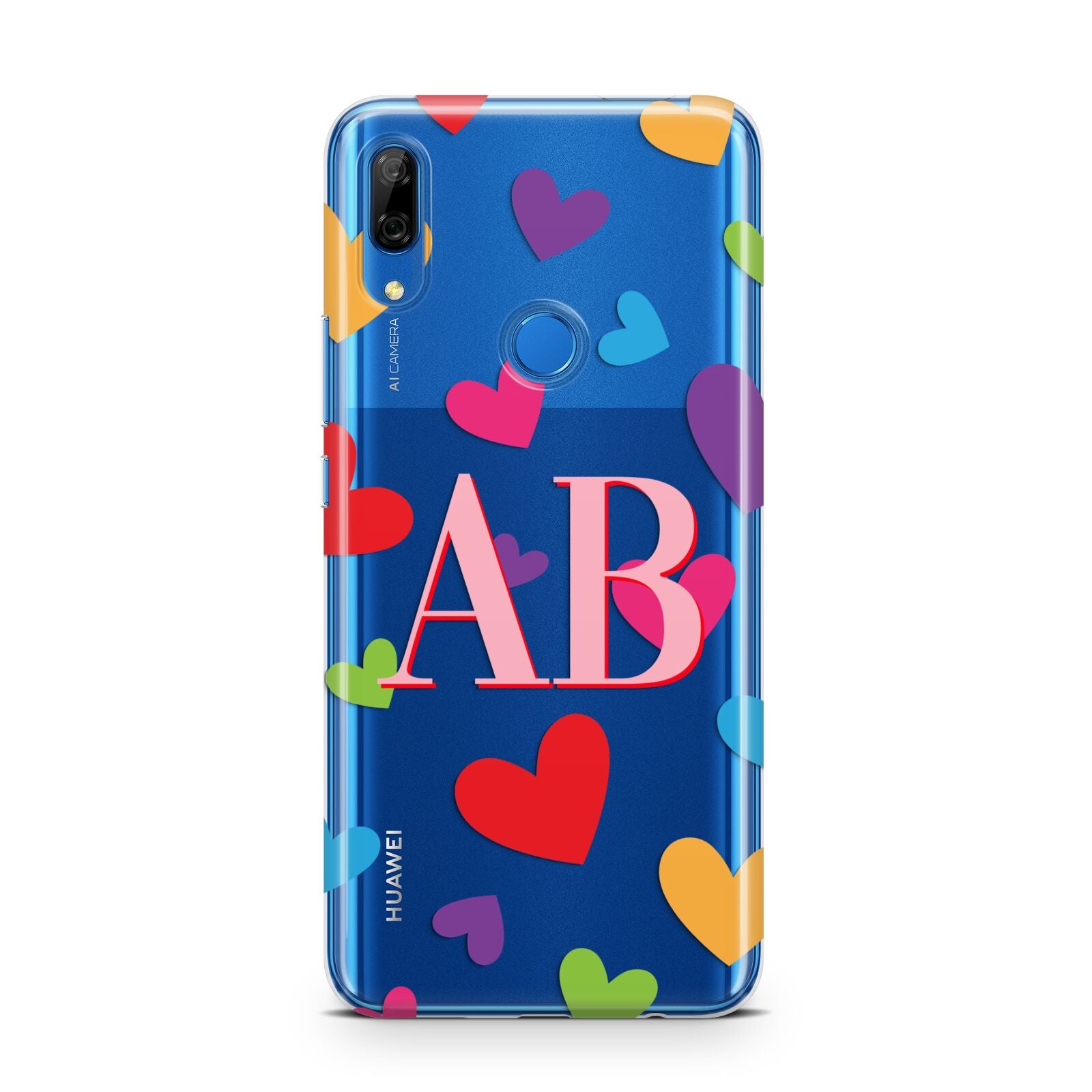 Contrast Initials Heart Print Huawei P Smart Z