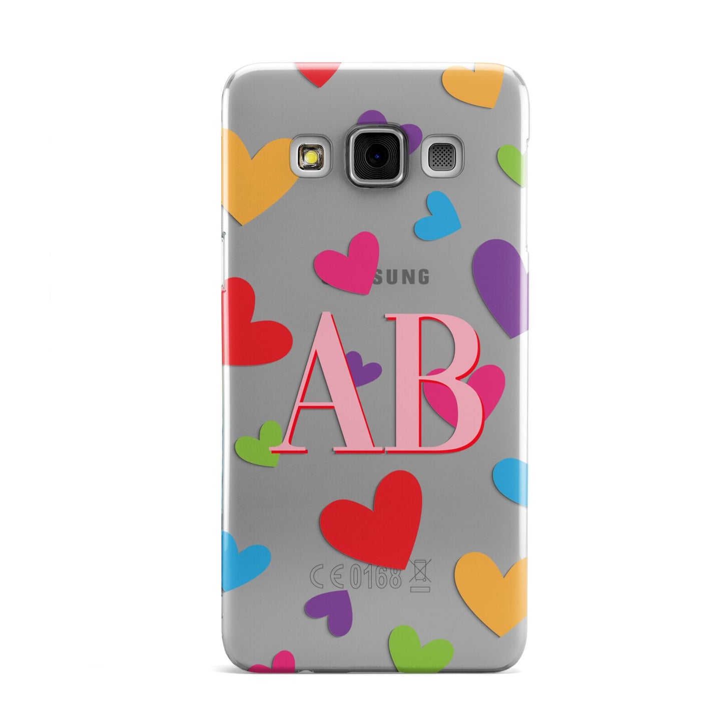 Contrast Initials Heart Print Samsung Galaxy A3 Case