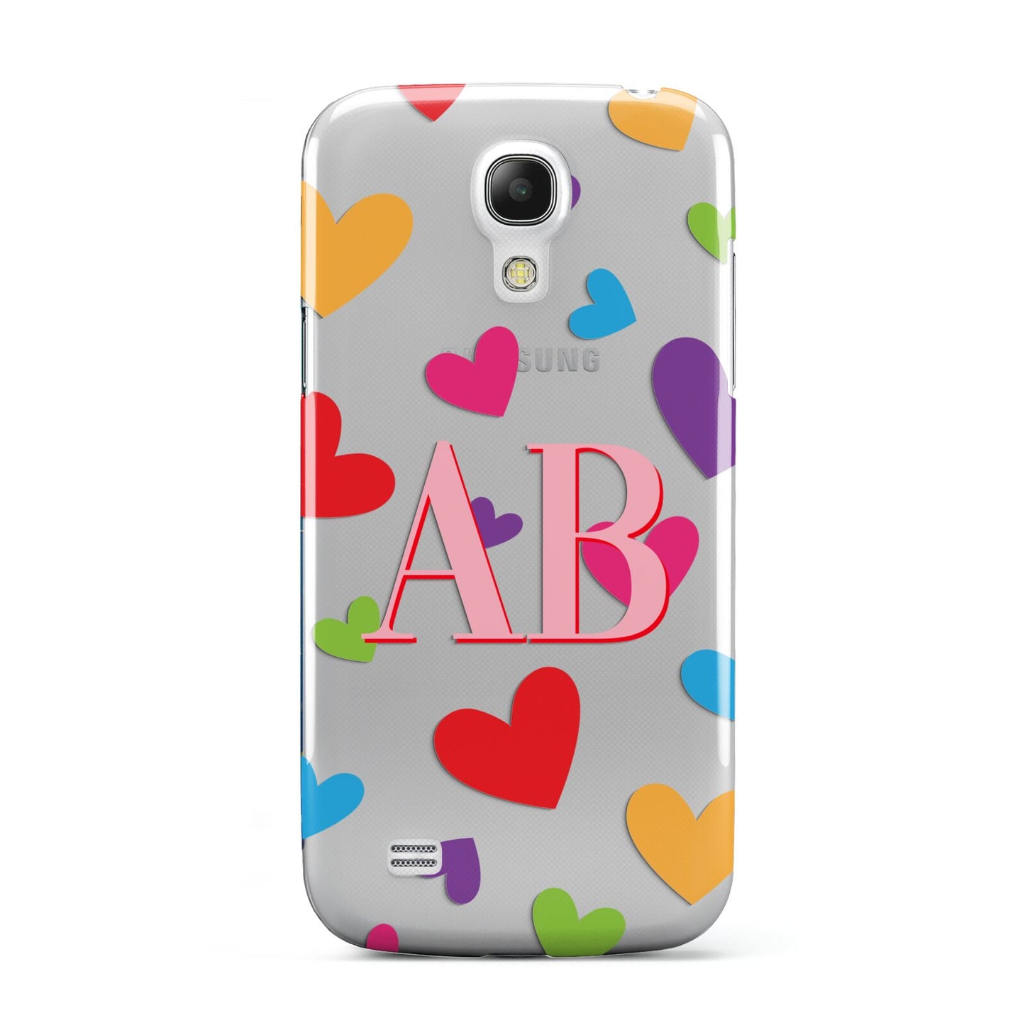 Contrast Initials Heart Print Samsung Galaxy S4 Mini Case