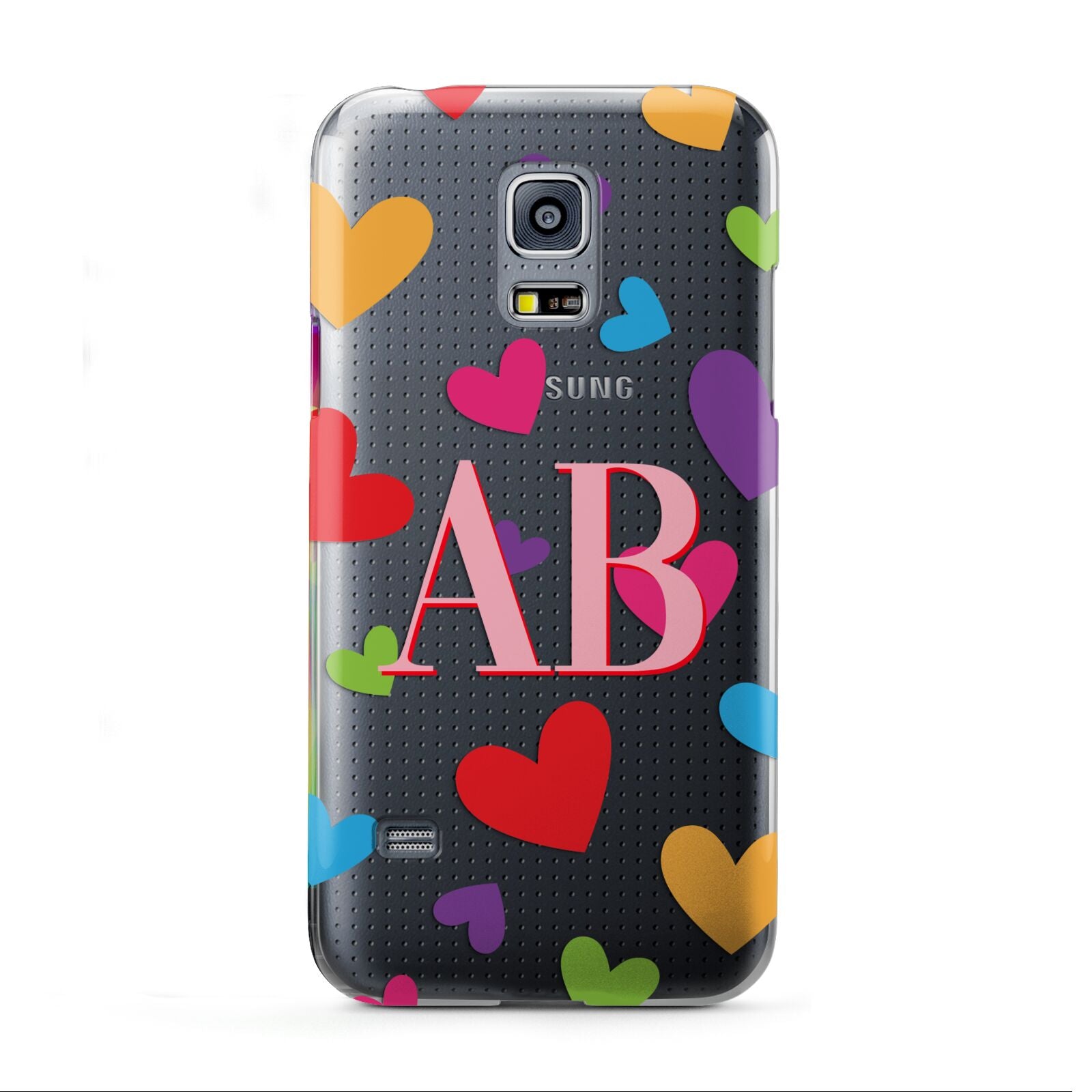 Contrast Initials Heart Print Samsung Galaxy S5 Mini Case