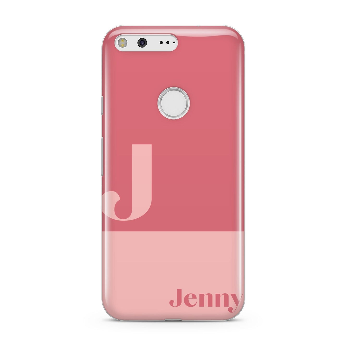 Contrast Personalised Pink Google Pixel Case