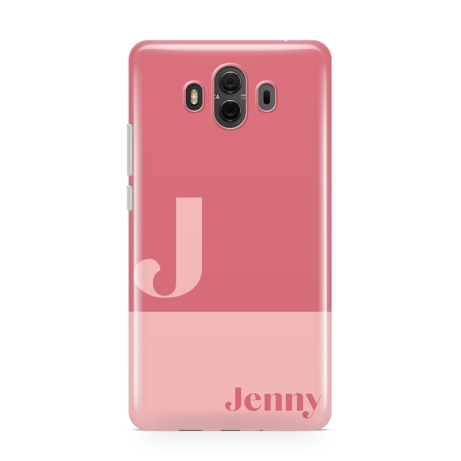 Contrast Personalised Pink Huawei Mate 10 Protective Phone Case