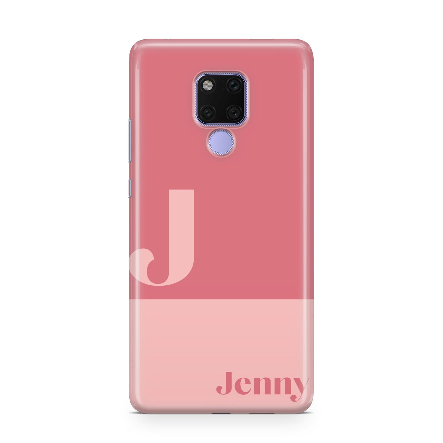 Contrast Personalised Pink Huawei Mate 20X Phone Case