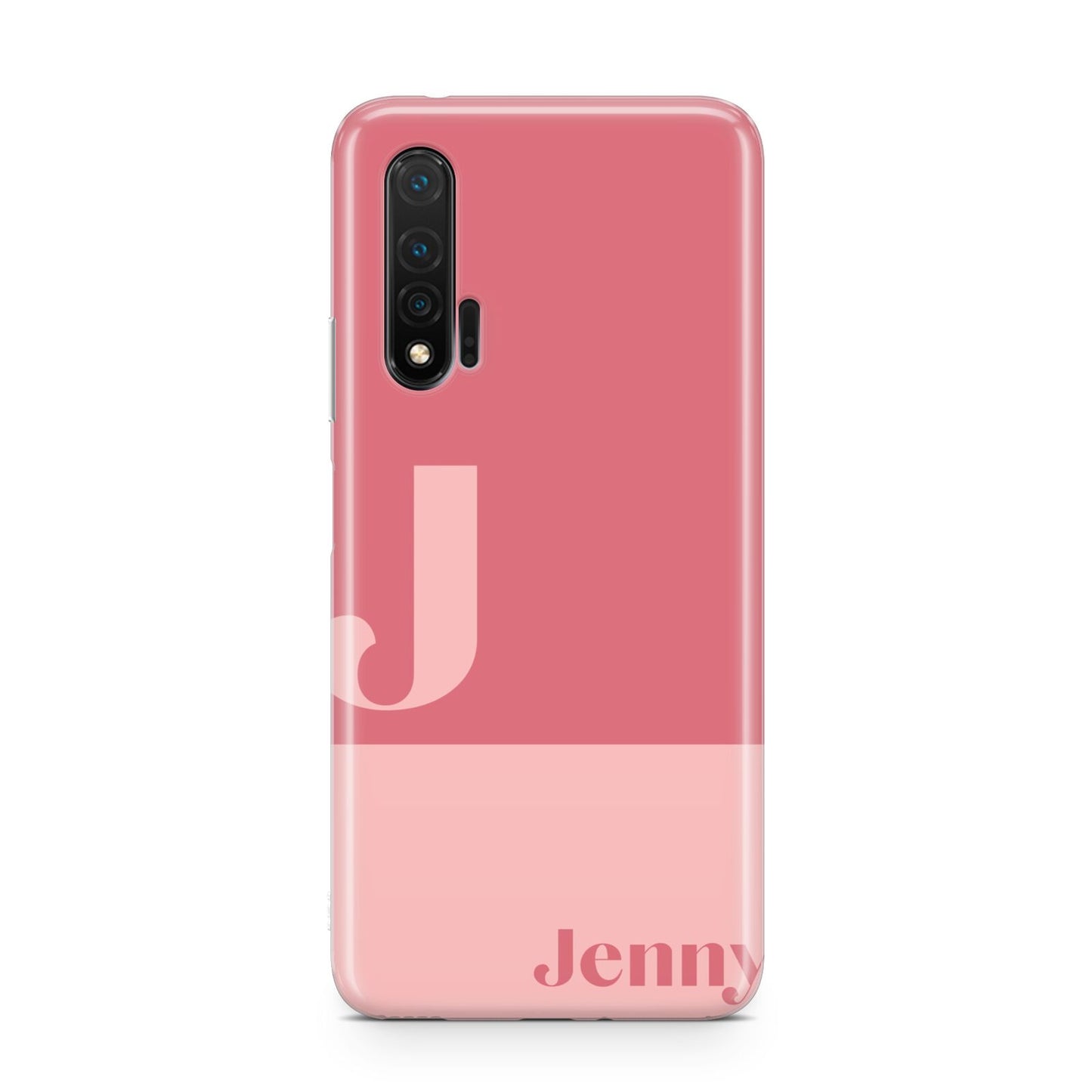 Contrast Personalised Pink Huawei Nova 6 Phone Case