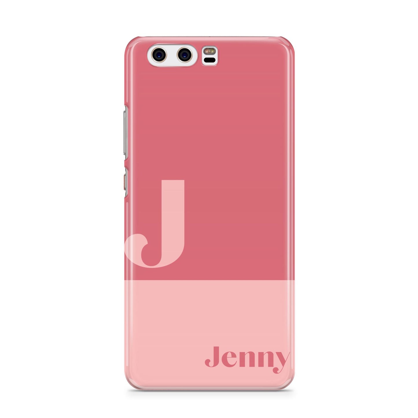 Contrast Personalised Pink Huawei P10 Phone Case