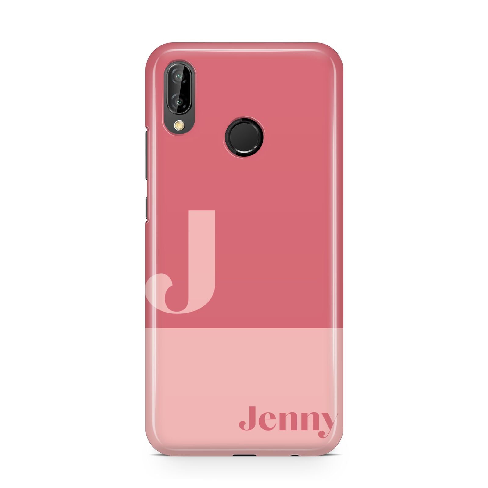 Contrast Personalised Pink Huawei P20 Lite Phone Case