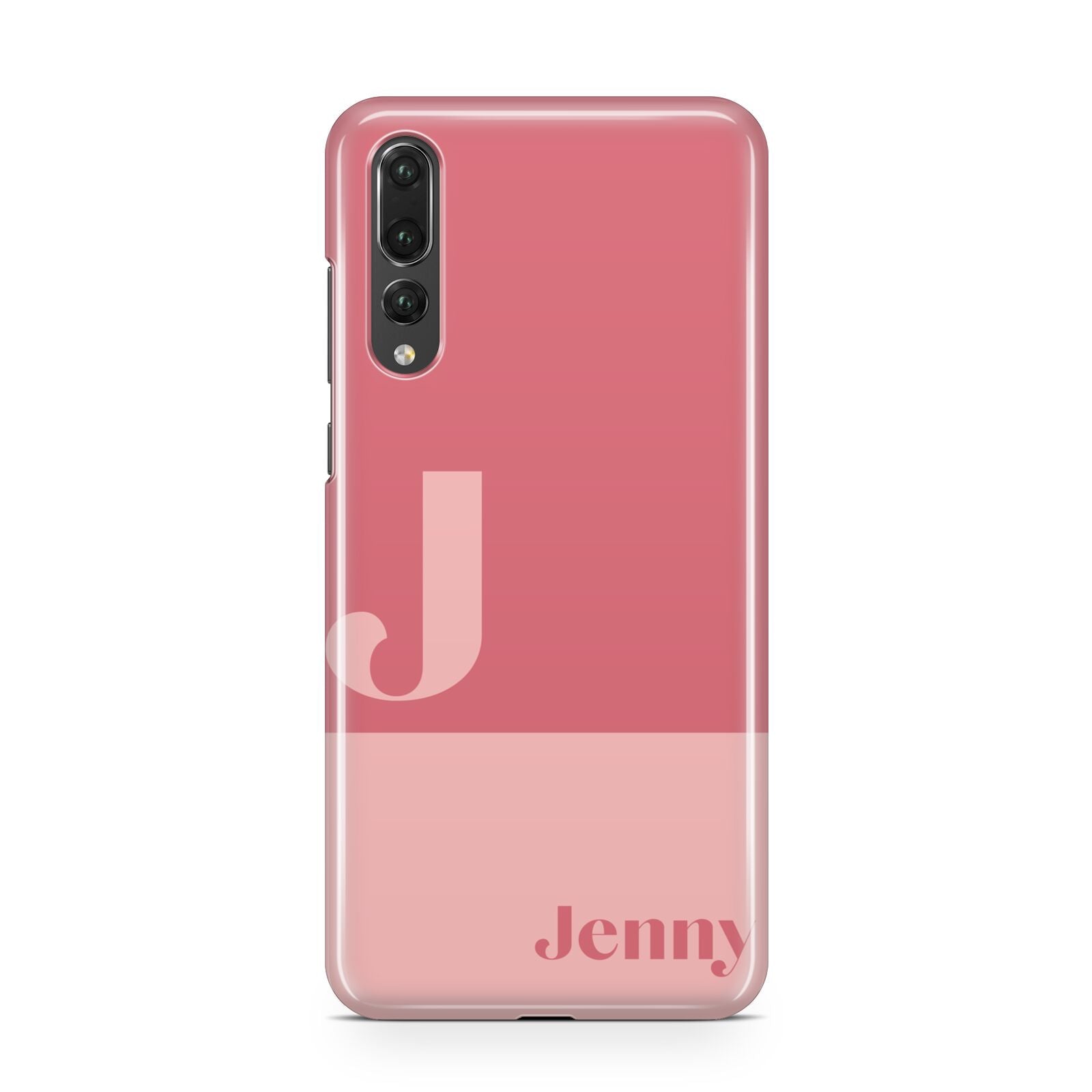 Contrast Personalised Pink Huawei P20 Pro Phone Case